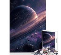 Puzzle pour Adolescents 1000 pièces l'anneau des planètes et des astéroïdes Puzzle 1000 pièces Jeu de réflexion Cadeau d'anniversaire Décoration Murale (38x52cm)