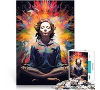 Puzzle pour Adolescents 1000 pièces l'art de la méditation Entraînez Votre Cerveau et Vos Mains Œuvre d'art 38x26cm