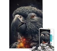 Puzzle pour Adolescents 1000 pièces Le Gris du Gabon Jeu intellectuel Casse-tête Difficile pour Les Jeux (Dimensions 50x75cm)