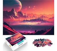 Puzzle pour Adolescents 1000 pièces Le Monde utopique de Demain Jouets Jeux éducatifs Soulagement du Stress Cadeau Amusant 38x26cm