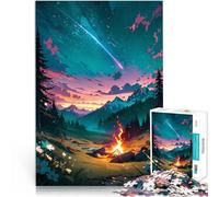 Puzzle pour Adolescents 1000 pièces Le Pays des Merveilles de la cheminée Jouets de Jeu Car C'est Un pour Toute la Famille 38x26cm