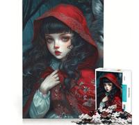 Puzzle pour Adolescents 1000 pièces Le Petit Chaperon Rouge Jeu Relaxant décoration intérieure Convient pour décorer Un Bureau 38x26cm