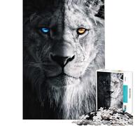 Puzzle pour Adolescents 1000 pièces Le Roi Lion Bête Puzzle Adulte à Monter soi-même Jeu de rapidité et de difficulté (Taille 50x75cm)