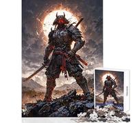 Puzzle pour Adolescents 1000 pièces Le Samouraï Inébranlable Jeu éducatif Course de Vitesse Manuelle Jouets à Monter soi-même avec Poster et fiche de Questions Assortis (38x26cm)