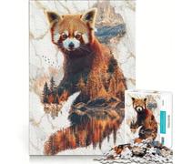 Puzzle pour Adolescents 1000 pièces l'esprit de la Forêt d'Ambre Jouet à Monter soi-même découpe de précision avec des pièces de Formes aléatoires Parfaitement emboîtables 38x52cm