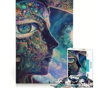 Puzzle pour Adolescents 1000 pièces L'éveil du troisième œil, Jeu à Monter soi-même, découpe de précision, pièces de Formes aléatoires Parfaitement emboîtables, 38x26cm