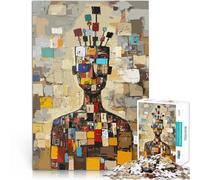 Puzzle pour Adolescents 1000 pièces l'homme Original épinglé aux pensées défi éducatif Car C'est Un pour Toute la Famille 38x26cm