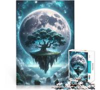 Puzzle pour Adolescents 1000 pièces L'île Mystique au Clair de Lune Analyse et logique Liste de souhaits avec Le Père Noël 38x26cm