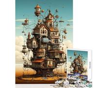 Puzzle pour Adolescents 1000 pièces L'invention du café Jeu Anti-Stress Idée Cadeau Jeu Manuel Réduction du Stress Dimensions 50x75cm