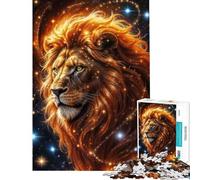 Puzzle pour Adolescents 1000 pièces Lion Cosmique Difficile et Stimulant Cadeau d'anniversaire Jeu éducatif pour Les 14 Ans et Plus Jeu de Puzzle Offert (38x26cm)