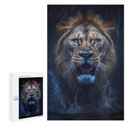 Puzzle pour adolescents 1000 pièces Lion Roaring dans l'eau Puzzles pour adultes Jeux de relaxation Difficile Défi Cadeaux d'anniversaire uniques 1000 pièces