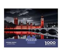 Puzzle pour Adolescents 1000 Pièces London Night Lights Puzzles pour Adultes Jeu Manuel Décoration Murale Cadeaux Uniques pour Anniversaire Et Noël 38x26cm/1000pcs
