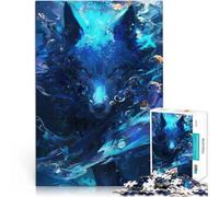 Puzzle pour Adolescents 1000 pièces Loup Esprit Aqua Entraînez Votre Cerveau et Vos Mains Cadeau d'œuvre d'art 52x38cm