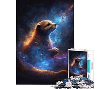 Puzzle pour Adolescents 1000 pièces Loutre Cosmique Jeu Manuel pour Un défi éducatif Un pour développer l'analyse et la logique (Dimensions 38x26cm)