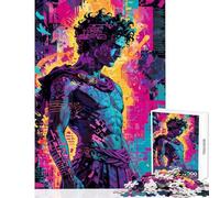 Puzzle pour Adolescents 1000 pièces Lyre néon︰ Orphée réinventé Jeu Manuel Cadeau pour Femmes Jouet éducatif Cadeau de Noël ou d'anniversaire (38x26cm)