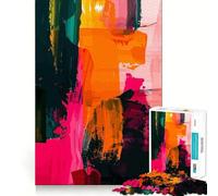 Puzzle pour Adolescents 1000 pièces,Magnifique Peinture Pop Art,découpe Premium,Jeu de logique Amusant et Rapide,décoration de Noël (38x26cm)