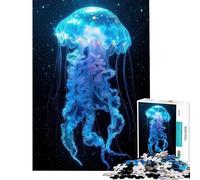 Puzzle pour Adolescents 1000 pièces Méduse Lumineuse Jeu intellectuel Casse-tête Difficile Excellent Cadeau pour Les Amateurs de Jeux (Dimensions 50x75cm)