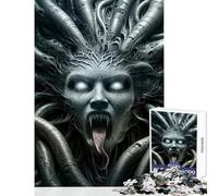 Puzzle pour Adolescents 1000 pièces Méduse Mythologie Jeu Impossible Vacances à la Maison Jouet éducatif Défi éducatif (50x75cm)