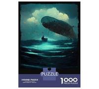 Puzzle pour Adolescents 1000 Pièces Moby Dick Puzzle pour Adultes Jeu Pratique Analyse Et Logique Interaction Parent-Enfant 70x50cm/1000pcs