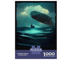 Puzzle pour Adolescents 1000 Pièces Moby Dick Puzzle pour Adultes Jeu Pratique Analyse Et Logique Interaction Parent-Enfant 70x50cm/1000pcs