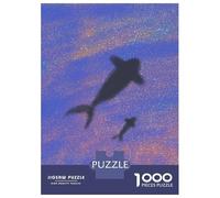 Puzzle pour Adolescents 1000 Pièces Mom and Baby Whale Puzzles pour Adultes, Jouets Anti-Stress, Difficile, Cadeau d'anniversaire Unique 52x38cm/1000pcs