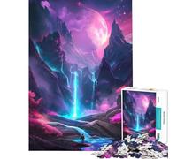 Puzzle pour Adolescents 1000 pièces Monde Mythique Couleurs néon Jouet addictif pour cultiver la Patience Jeu Familial Convient aux Couples Excellent Cadeau pour Les Amateurs de Jeux (50x75cm)