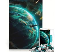 Puzzle pour Adolescents 1000 pièces Monde Vert étrange Jouet éducatif pour s'amuser en Famille renforcer Les Liens Entre Les Couples 50x75cm