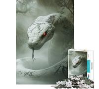 Puzzle pour Adolescents 1000 pièces Monstre Cobra Blanc Activités Amusantes à la Maison pour Toute la Famille Jeux familiaux pour Les 14 Ans et Plus (38x52cm)