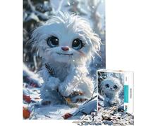 Puzzle pour Adolescents 1000 pièces Monstre des neiges Peu Duveteux Jeu de réflexion et Casse-tête pour décorer Un Mur (Dimensions 75x50cm)