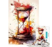 Puzzle pour Adolescents 1000 pièces Montre sablier activités Amusantes à la Maison décoration Jeu Pratique pour Les 14 Ans et Plus (38x52cm)