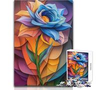 Puzzle pour Adolescents 1000 pièces, Motif Fleurs Bleues, Ajisai, Jeu éducatif Familial, Niveau de difficulté élevé, Cadeau d'anniversaire, Dimensions:38x26cm