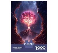 Puzzle pour Adolescents 1000 Pièces Mystical Tree Puzzle Adulte Jeux Relaxants Améliorent La Mémoire Jeu Stimulant Cadeaux 70x50cm/1000pcs