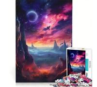 Puzzle pour Adolescents 1000 pièces Nature et Chaos Galaxie Jouet Anti-Stress Niveau de difficulté élevé idéal pour la décoration de Bureau 50x75cm