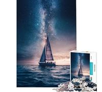 Puzzle pour Adolescents 1000 pièces Navigation sous Les étoiles Assemblage du modèle Chaque pièce est Unique Cadeau d'anniversaire Unique (Dimensions 38x52cm)