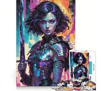 Puzzle pour Adolescents 1000 pièces Nemesis︰ Neon Vengeance Jouet à Monter soi-même améliore la mémoire avec Poster et fiche de Questions Assortis 38x26cm