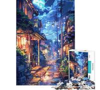Puzzle pour Adolescents 1000 pièces Nuits japonaises Anime Lofi Puzzles Adultes à Monter soi-même Jouets Décoration Parfaite Idéal comme Cadeau (Dimensions 50x75cm)