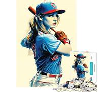 Puzzle pour Adolescents 1000 pièces on Adore Le Baseball Activités Amusantes à la Maison Décoration Jeu Pratique pour Les 14 Ans et Plus (38x52cm)