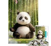 Puzzle pour Adolescents 1000 pièces Panda paisible et méditation Puzzle à Monter soi-même Cadeau d'anniversaire et Cadeau Unique (Dimensions 50x75cm)
