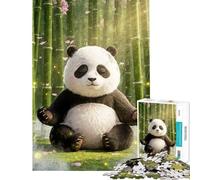 Puzzle pour Adolescents 1000 pièces Panda paisible Méditation Puzzle à Monter soi-même Cadeau d'anniversaire et Cadeaux Uniques (Dimensions 38x52cm)