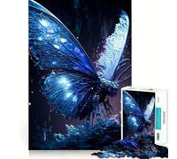 Puzzle pour Adolescents 1000 pièces Papillon Néon Découpe Serrée Amusant Jeu de Réflexion Créatif Détente Cadeau Art de Noël (38x26cm)