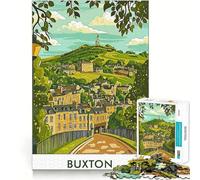 Puzzle pour Adolescents 1000 pièces Paysage de Buxton Town Bords impeccables Jeu Amusant et Stimulant Mental Jeu Calme et divertissant Cadeau d'anniversaire Art Découverte (38x26cm)