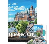 Puzzle pour Adolescents 1000 pièces Paysage de Québec Puzzle Adulte à Monter soi-même défi et difficulté (Dimensions 38x52cm)