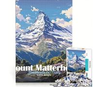 Puzzle pour Adolescents 1000 pièces Paysage du Mont Cervin Jeu éducatif Difficile Collection d'artistes Beaux-Arts 50x75cm