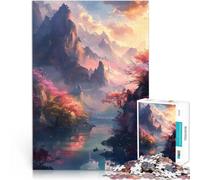 Puzzle pour Adolescents 1000 pièces Paysage Japonais Entraînez Votre Cerveau et Vos Mains Améliorer la mémoire 38x26cm