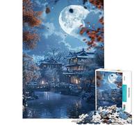 Puzzle pour Adolescents 1000 pièces Paysage Lunaire Nature Difficile à compléter Jouet de décoration pour la Maison À partir de 14 Ans (38x26cm)