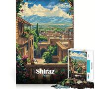 Puzzle pour Adolescents 1000 pièces Paysage Urbain de Shiraz, Iran Bords impeccables Jeu de réflexion Amusant Cadeau Ambiance chaleureuse Décoration Murale de Noël (38x26cm)