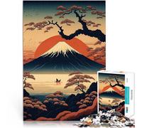 Puzzle pour Adolescents 1000 pièces Paysages Japonais Jouets de Divertissement Familial Renforcer l'amour Entre Les Couples 75x50cm