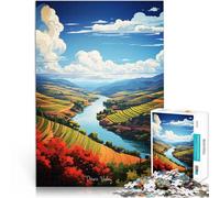 Puzzle pour Adolescents 1000 pièces Peinture à l'huile de la vallée du Douro Jeux de détente Super Cadeau 52x38cm