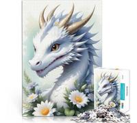 Puzzle pour Adolescents 1000 pièces Peinture de Dragon à l'aquarelle Jeux éducatifs Car C'est Un pour Toute la Famille 50x70cm