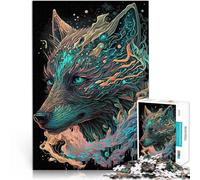 Puzzle pour Adolescents 1000 pièces Personnages de Contes de fées de Loups Casse-tête avec Affiche et Feuille de Questions correspondantes 75x50cm
